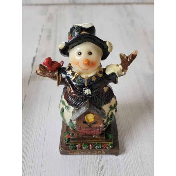 Jubilee Giftware Snowy joy snowman birdhouse xmas figure - Picture 1 of 8